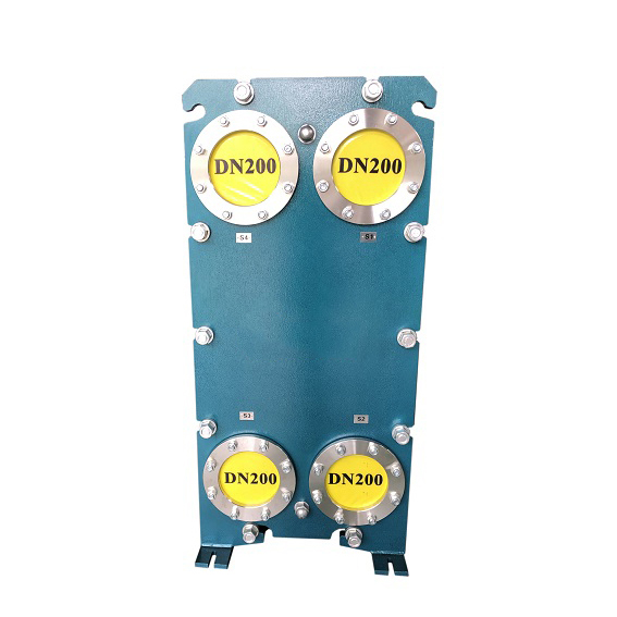 Wide channel plate heat exchanger