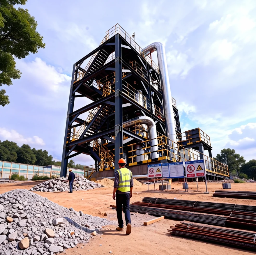 MVR tubular falling film + forced circulation evaporation complete set device 